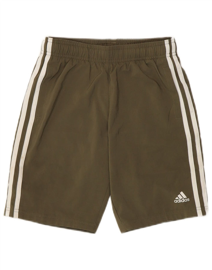 Chłopięce spodenki sportowe Adidas 9-10 lat, khaki, poliester