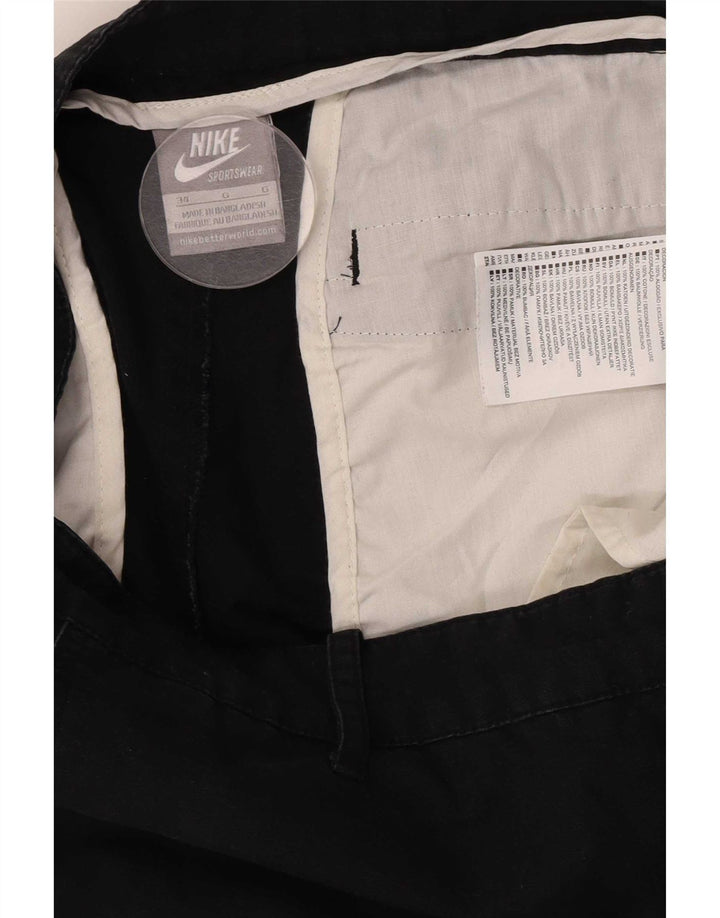 Męskie spodnie cargo Nike Straight W34 L30 Czarna bawełna