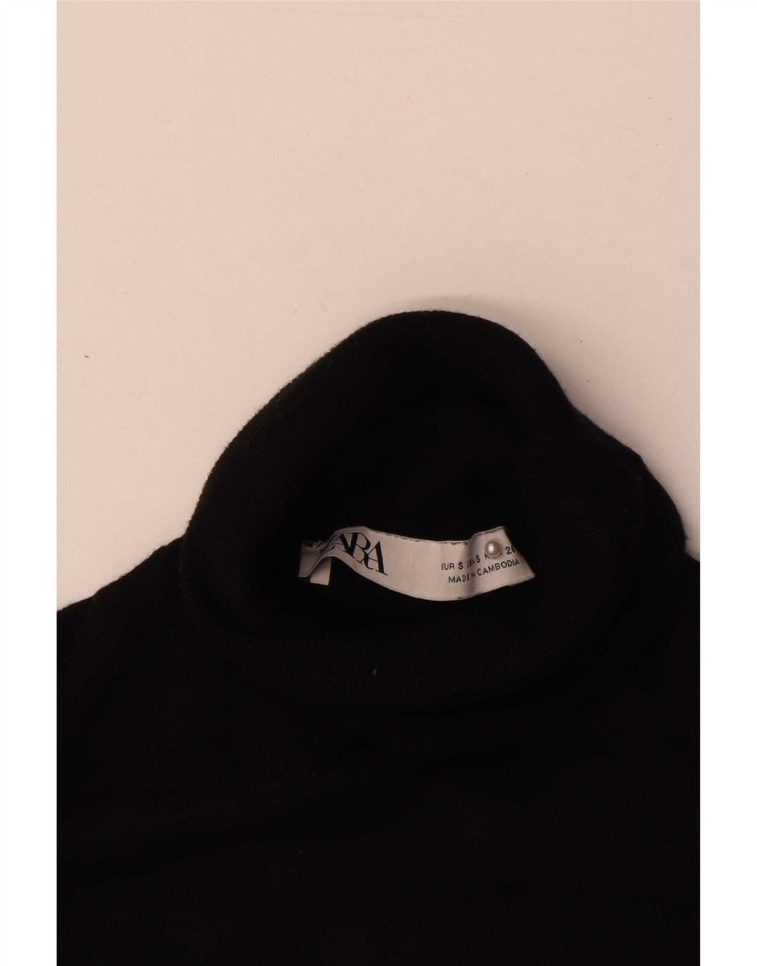 Sweter damski Zara z golfem UK 10, mały, czarny