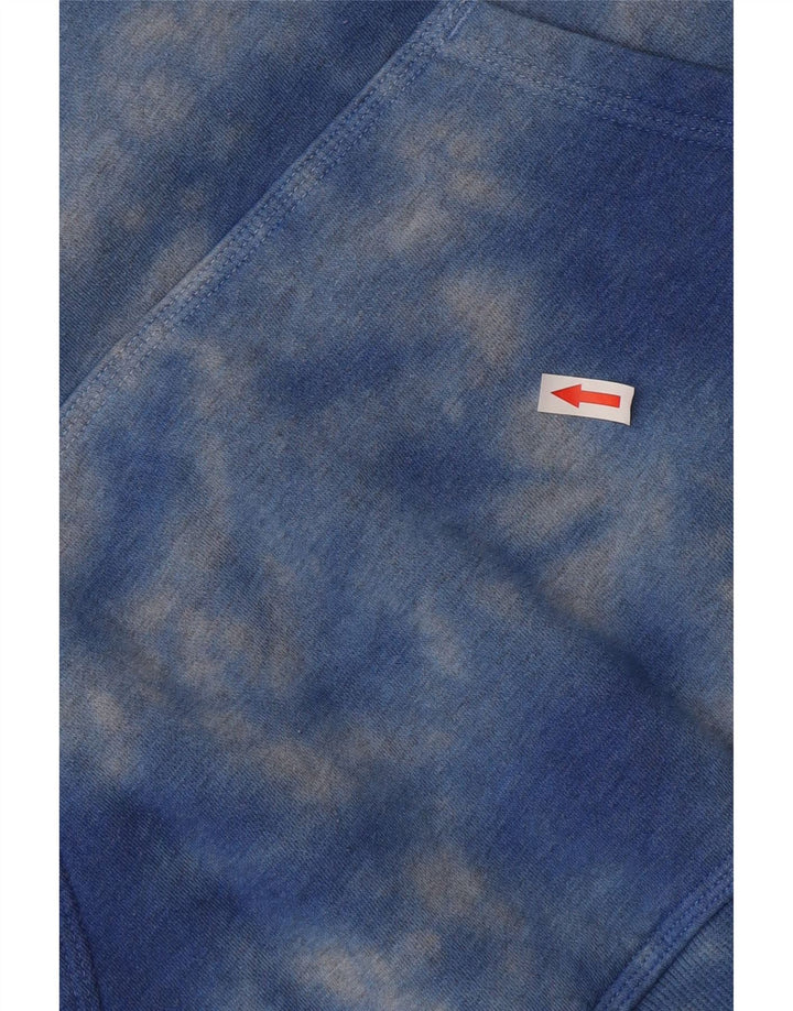 Męski sweter z kapturem Champion, średni niebieski, bawełniany Tie Dye