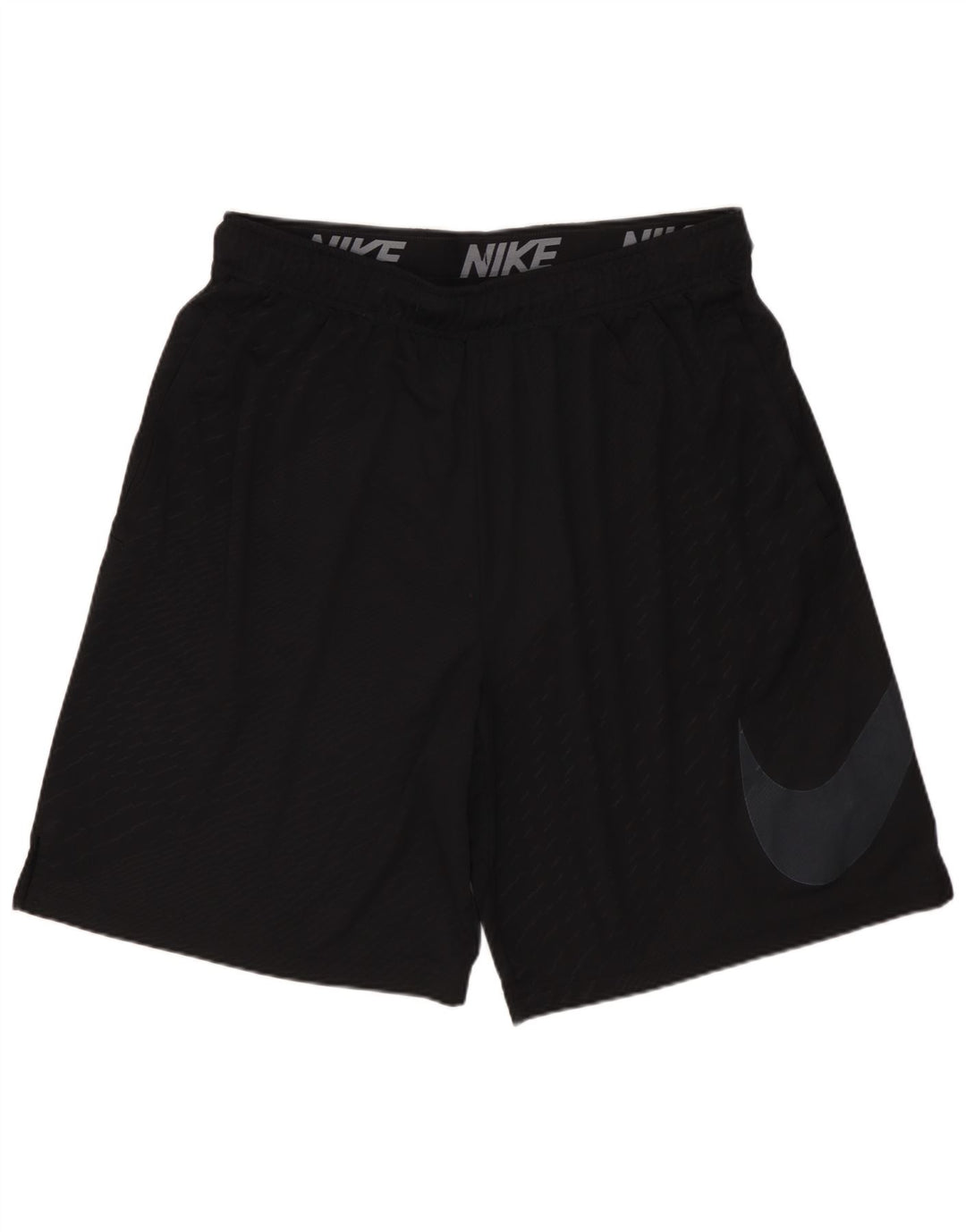 Męskie spodenki sportowe NIKE Dri Fit z grafiką XL, czarne, poliestrowe plamki