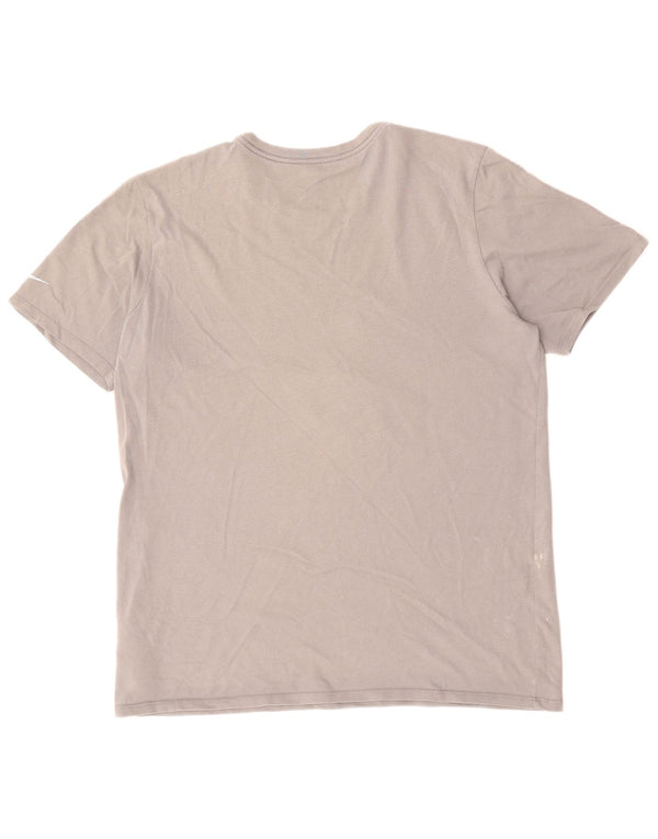 Męski T-shirt z grafiką NIKE Detroit Lions, duży, szary, bawełniany