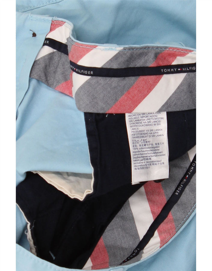 Męskie spodenki chino TOMMY HILFIGER W38 XL, niebieska bawełna
