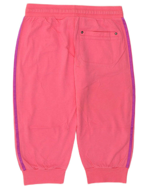 Adidas Womens Bermuda Sport Shorts UK 12/14 Medium Pink Cotton
