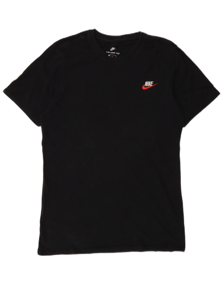 Męski T-shirt Nike o sportowym kroju, średni czarny, bawełniany