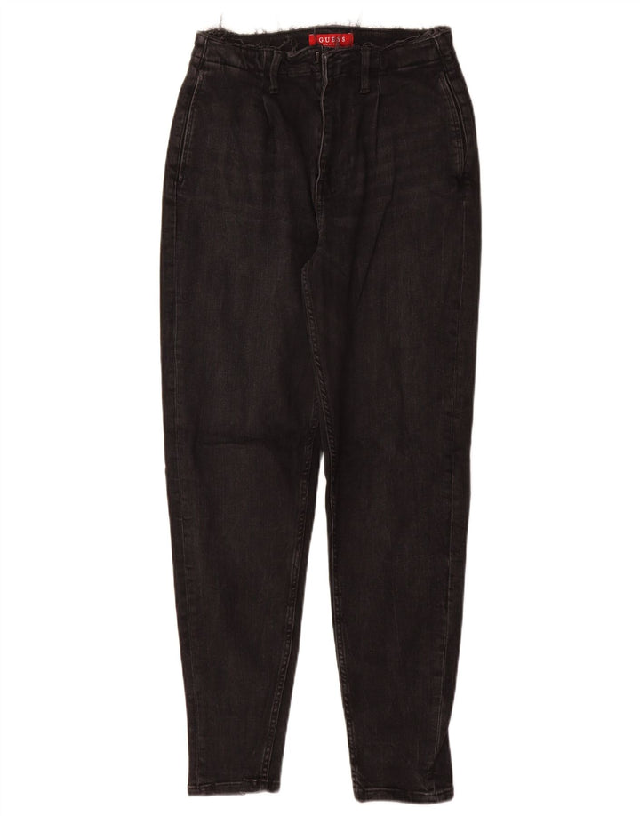 Guess Damskie Zwężane Dżinsy W26 L28 Czarne Bawełniane