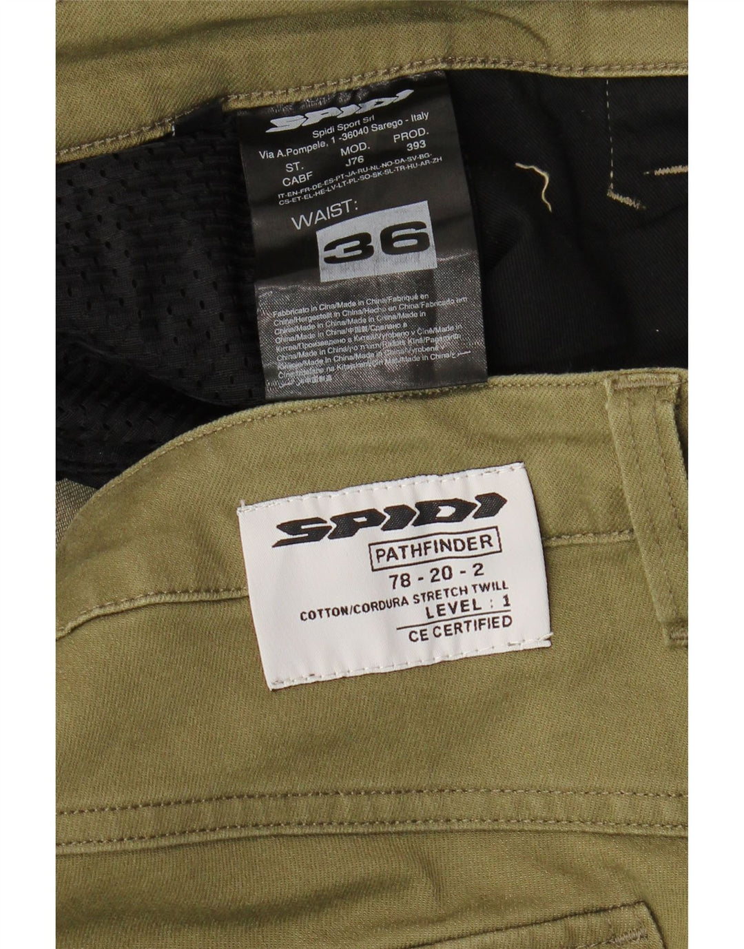 Męskie spodnie cargo Spidi W36 L33 Khaki, bawełna