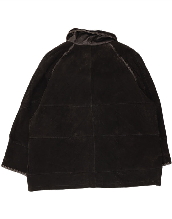 Damska kurtka zamszowa Neuville UK 26/28 5XL Czarna skóra