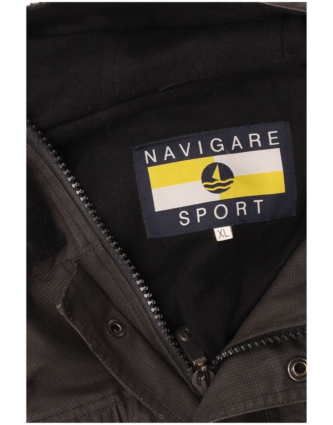 Męska kurtka wiatrówka NAVIGARE z kapturem UK 42 XL, szara