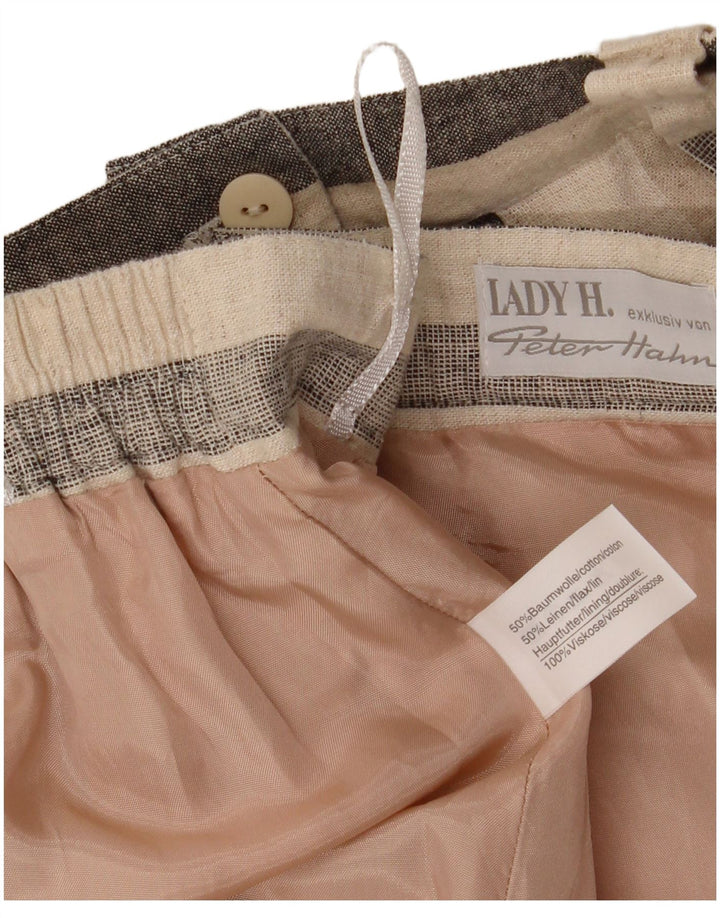 Spódnica damska Peter Hahn IT 42 Medium W30 Beżowa bawełna w paski