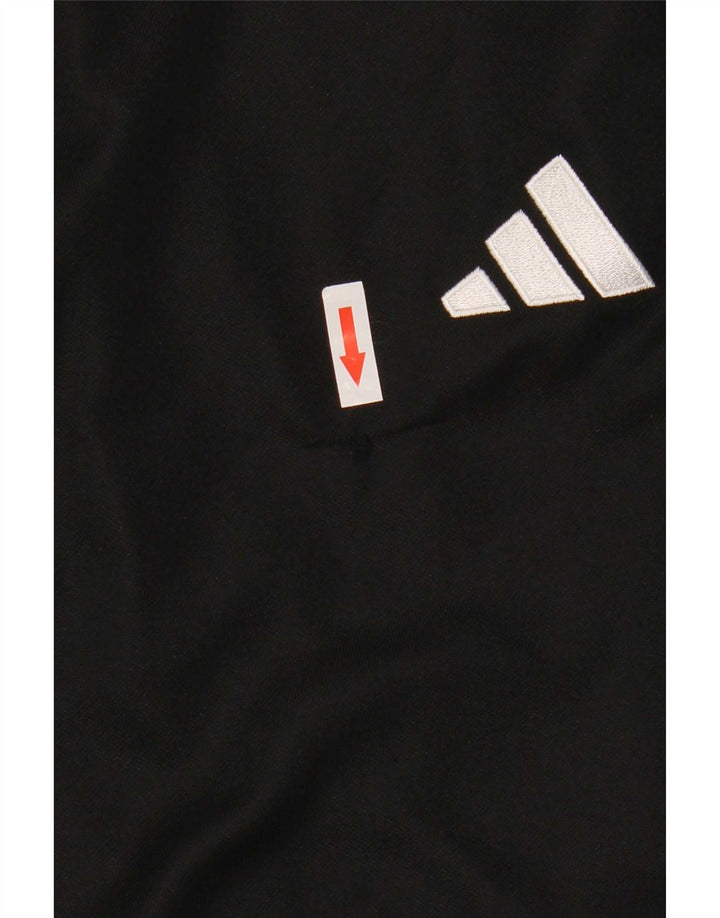 Męskie spodnie dresowe Adidas Slim Fit, duże, czarne, poliestrowe