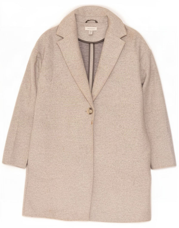 Topshop damski płaszcz oversize UK 8, mały, szary, poliester