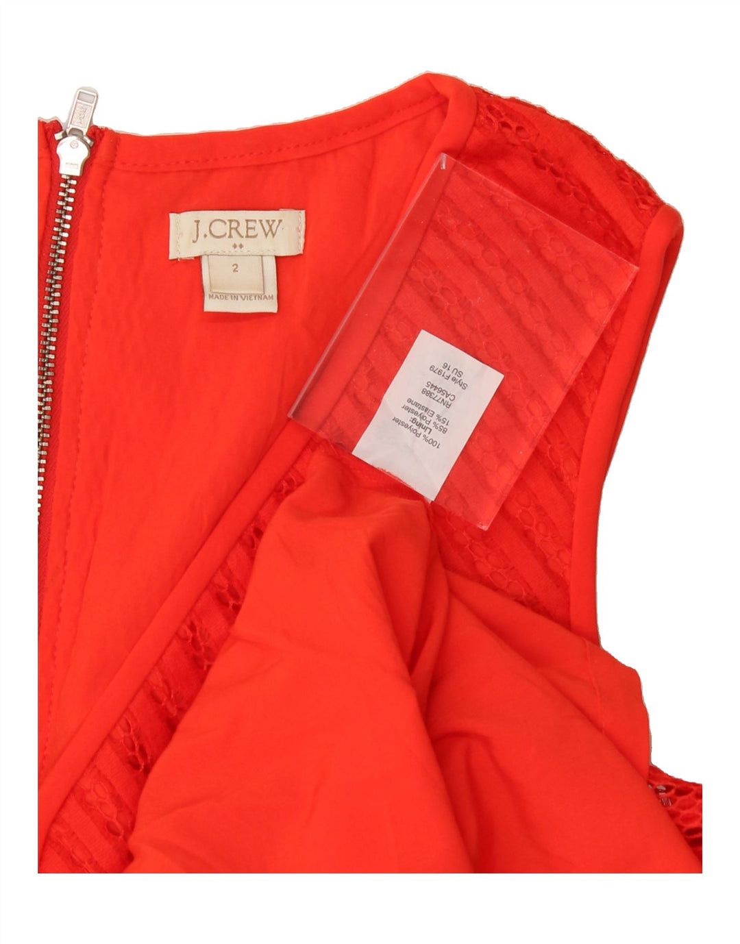 J. CREW Womens Oversized Sleeveless A-Line Dress US 2 XS Red Polyester Vintage J. Crew and Second-Hand J. Crew from Messina Hembry 