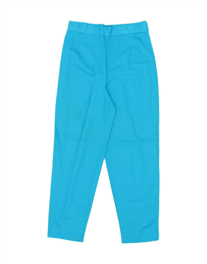 IDEA Womens High Waist Tapered Casual Trousers IT 46 Large W32 L28  Blue Vintage Idea and Second-Hand Idea from Messina Hembry 