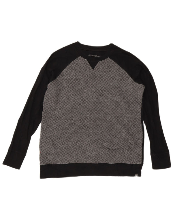 Damska bluza dresowa Eddie Bauer UK 14, bawełna w kolorze średniej szarości