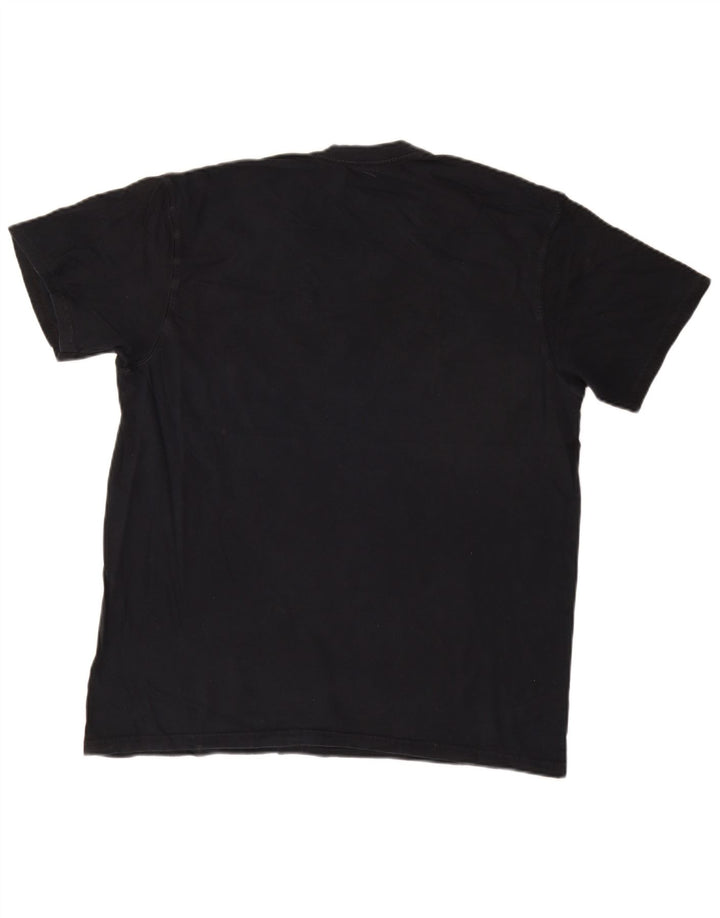 CALVIN KLEIN Męski T-shirt Top Duży Granatowy, Bawełniany