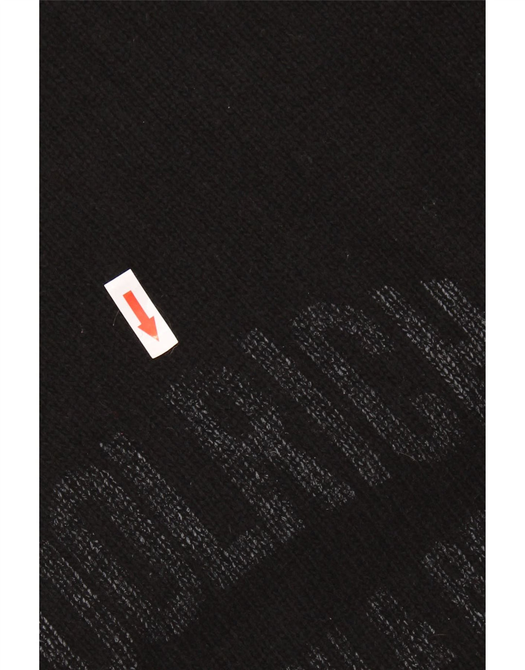 Woolrich Męski sweter z graficznym wycięciem pod szyją XL, czarna wełna