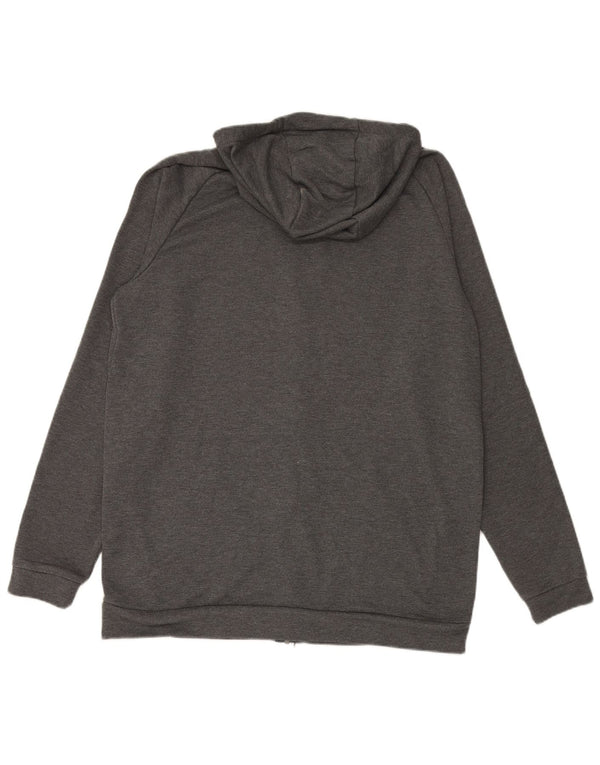 Męski sweter z kapturem i zamkiem NIKE Dri Fit XL, szary, poliestrowy