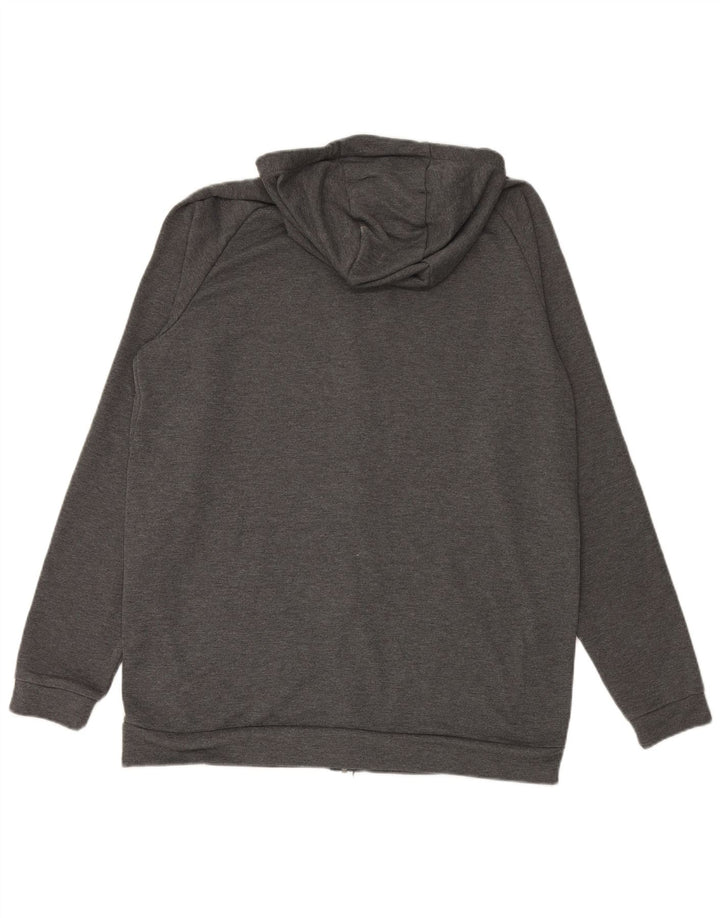 Męski sweter z kapturem i zamkiem NIKE Dri Fit XL, szary, poliestrowy