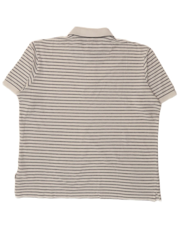 Męska koszulka polo Geox Respira 2XL, bawełniana w białe paski