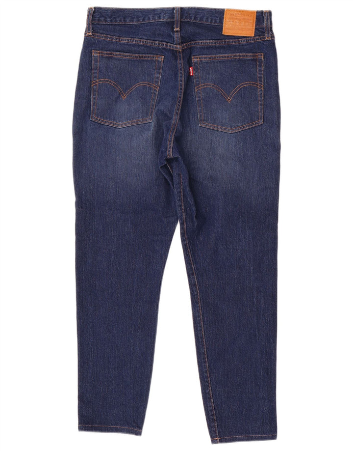 Damskie jeansy Levi's Wedgie Cropped W30 L26 Niebieskie bawełniane