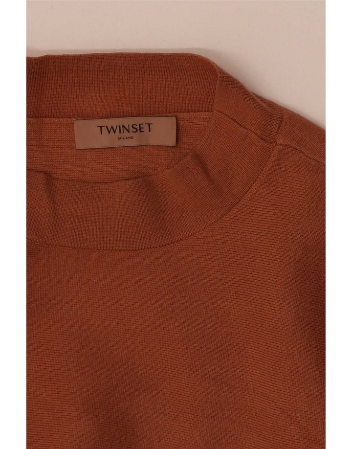 Top damski Twinset z długim rękawem UK 12, średni brąz