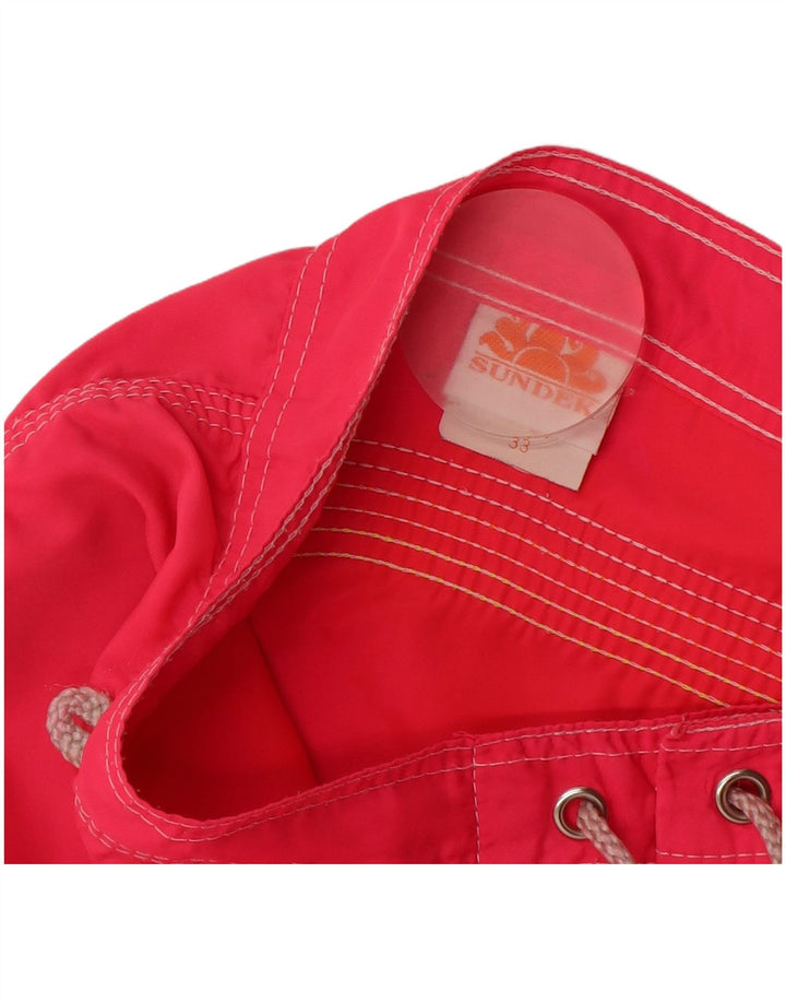 Męskie spodenki kąpielowe Sundek, średni różowy nylon