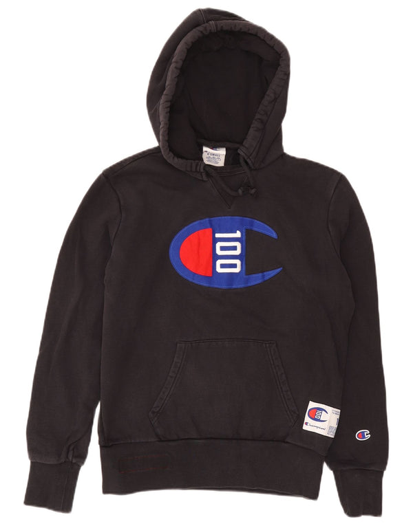 Męski sweter z kapturem Champion Graphic XS, szary, bawełniany
