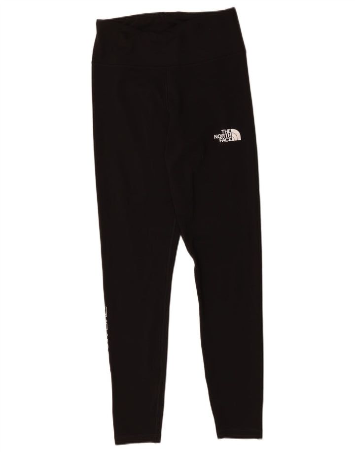 Damskie legginsy graficzne THE NORTH FACE UK 8, małe, czarne, poliestrowe
