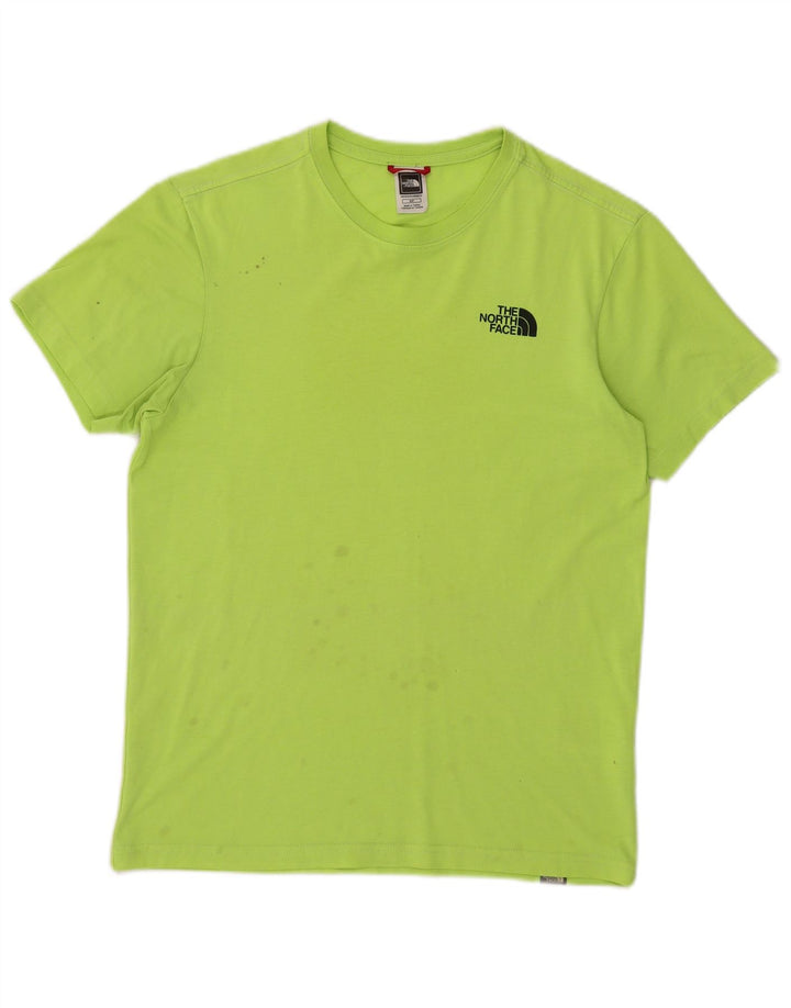 Męski T-shirt z grafiką The North Face, mały, zielony, poliestrowy