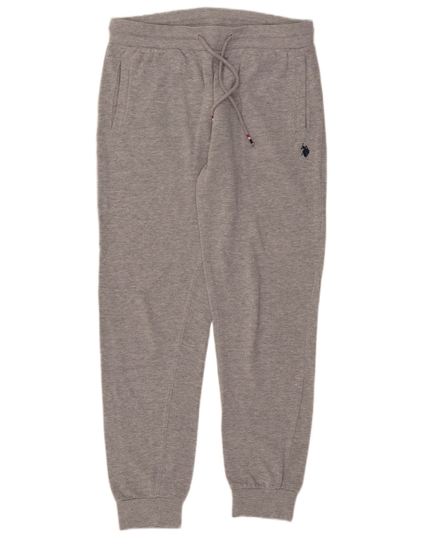 US Polo Assn. Męskie spodnie dresowe Joggers XL Szara bawełniana nakrapiana