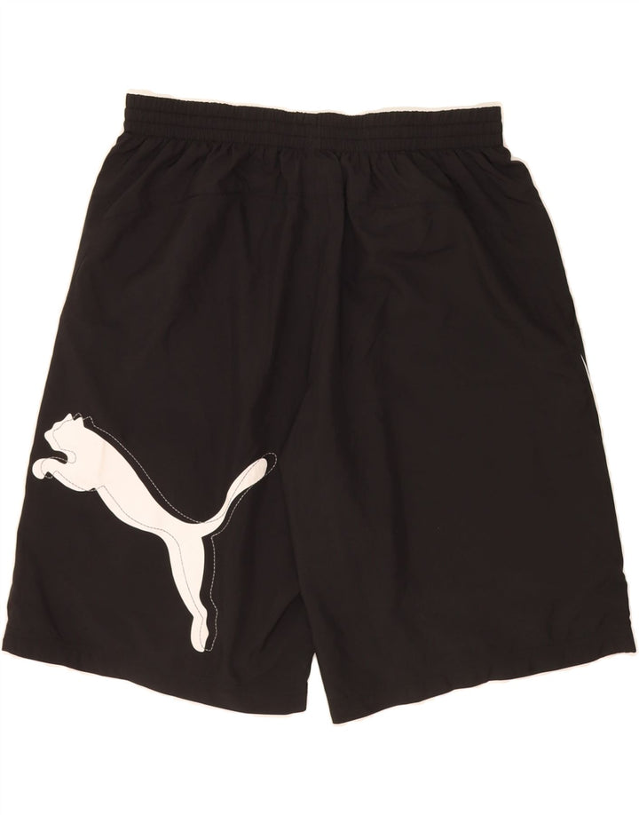 PUMA Mens Graphic Sport Shorts Large  Black Colourblock Vintage Puma and Second-Hand Puma from Messina Hembry 
