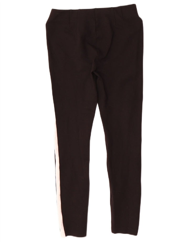 ZARA Womens Leggings UK 12 Medium Black Colourblock