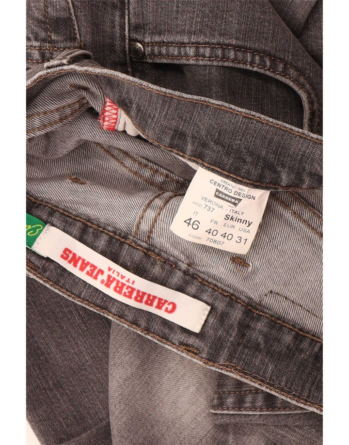 Damskie jeansy Skinny Carrera W31 L30 Szara bawełna