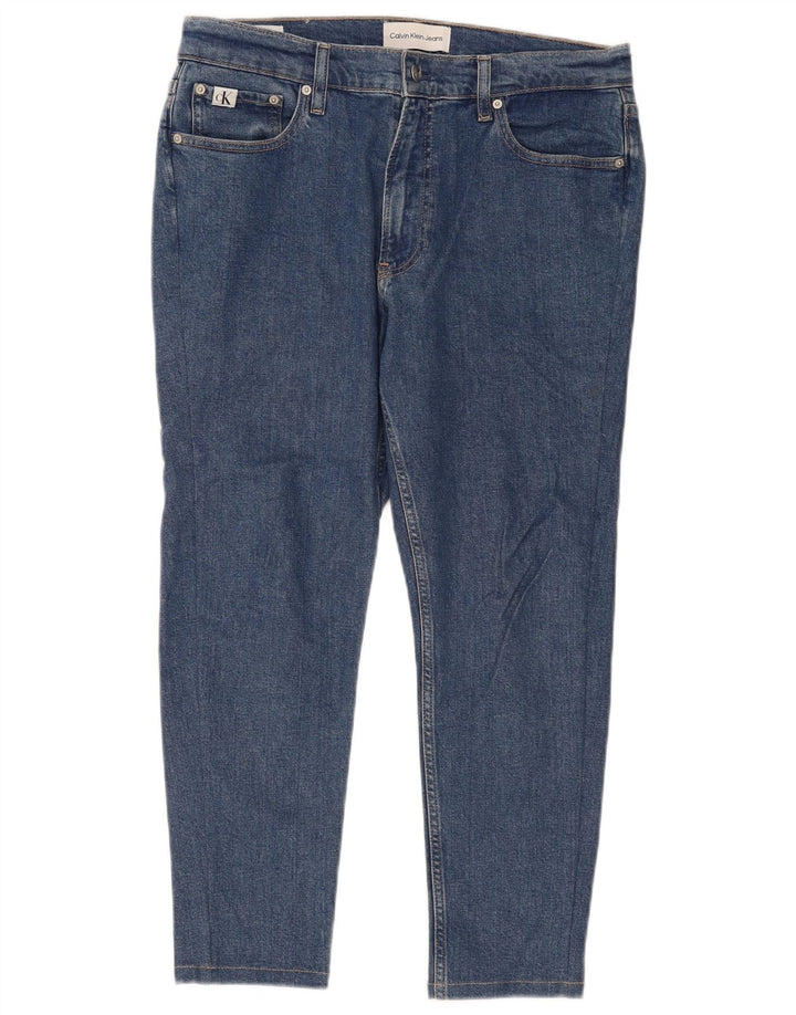 Męskie jeansy Calvin Klein W32 L25 Niebieskie bawełniane