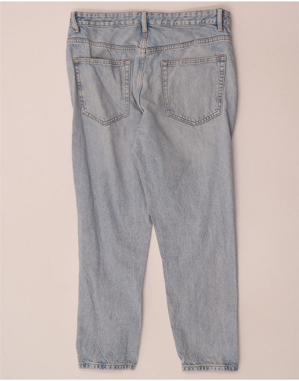 Męskie jeansy Zara Cropped, zwężane, EU 44, duże, W34 L26, niebieska bawełna