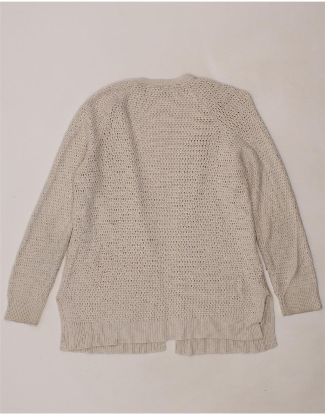 FAT FACE Womens Open Cardigan Sweater UK 10 Small Grey Acrylic Vintage Fat Face and Second-Hand Fat Face from Messina Hembry 
