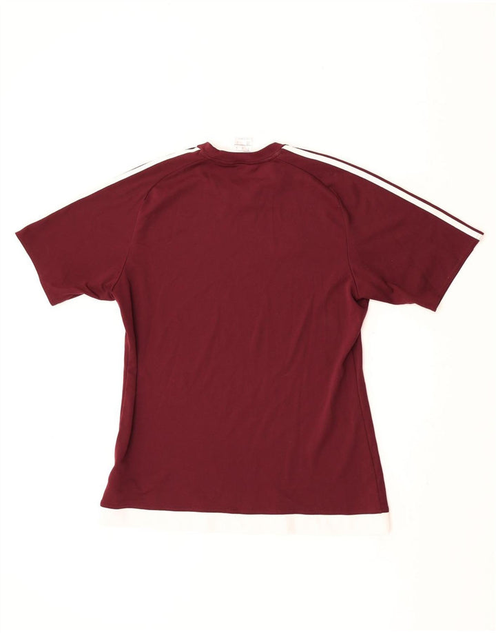 Adidas Męska koszulka Climalite Top Medium Bordowy poliester