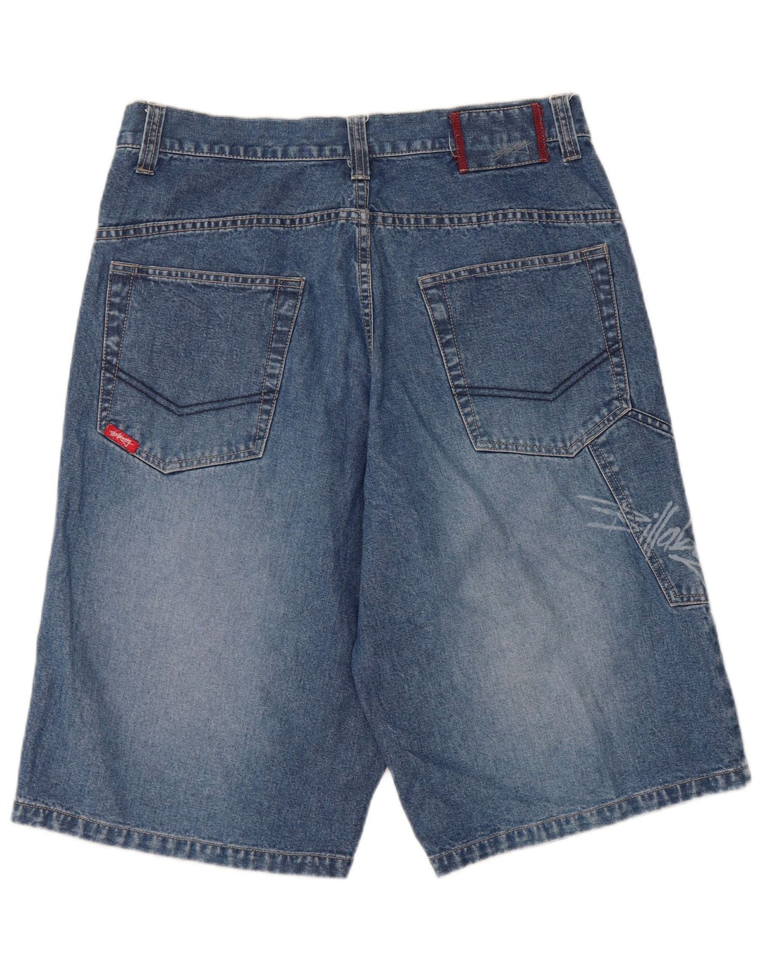 Damskie spodenki jeansowe Billabong Graphic W32, duże, niebieskie, bawełniane