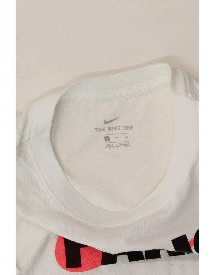 NIKE Womens Paris Graphic T-Shirt Top UK 10 Small White Vintage Nike and Second-Hand Nike from Messina Hembry 
