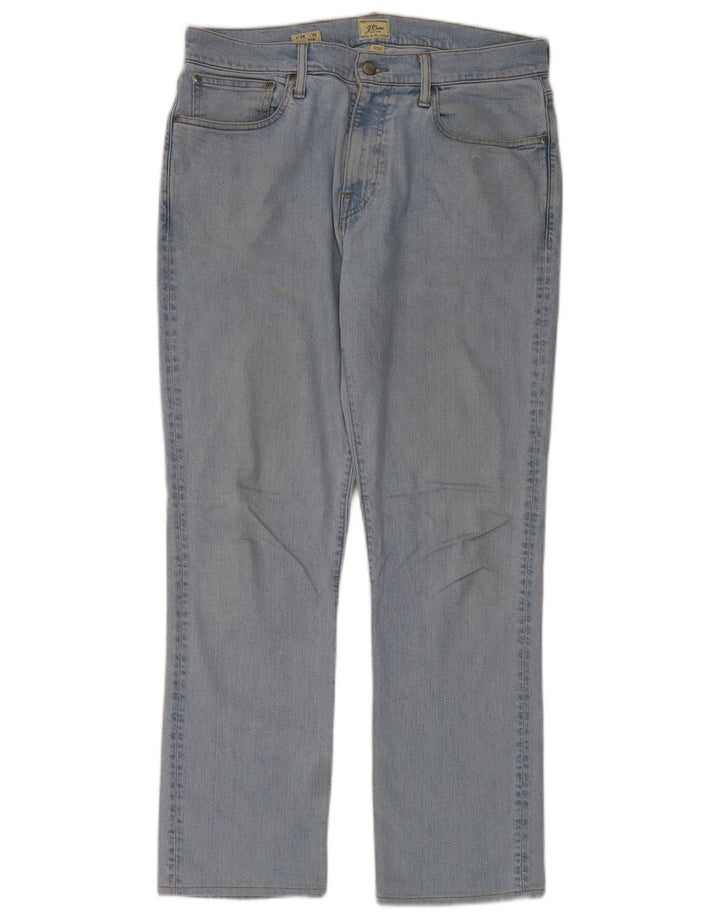 J. Crew Męskie jeansy proste 770 W34 L32 Niebieskie bawełniane