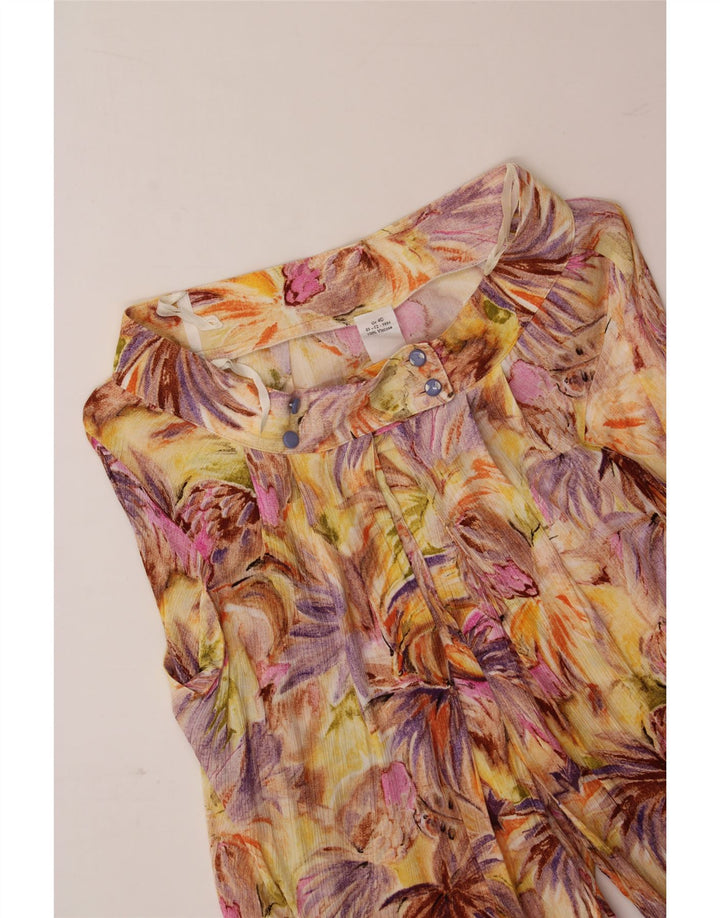VINTAGE Womens Pegged Casual Shorts EU 40 Medium W32 Multicoloured Floral Vintage Vintage and Second-Hand Vintage from Messina Hembry 