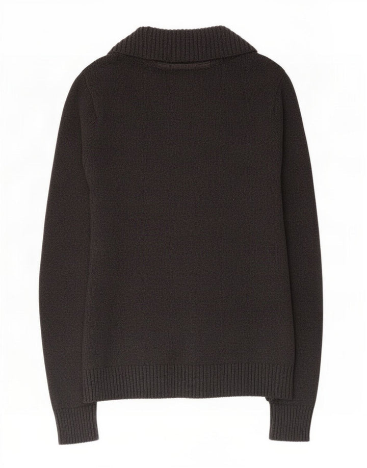 Męski sweter kardigan Jack & Jones, mały, szary, bawełniany