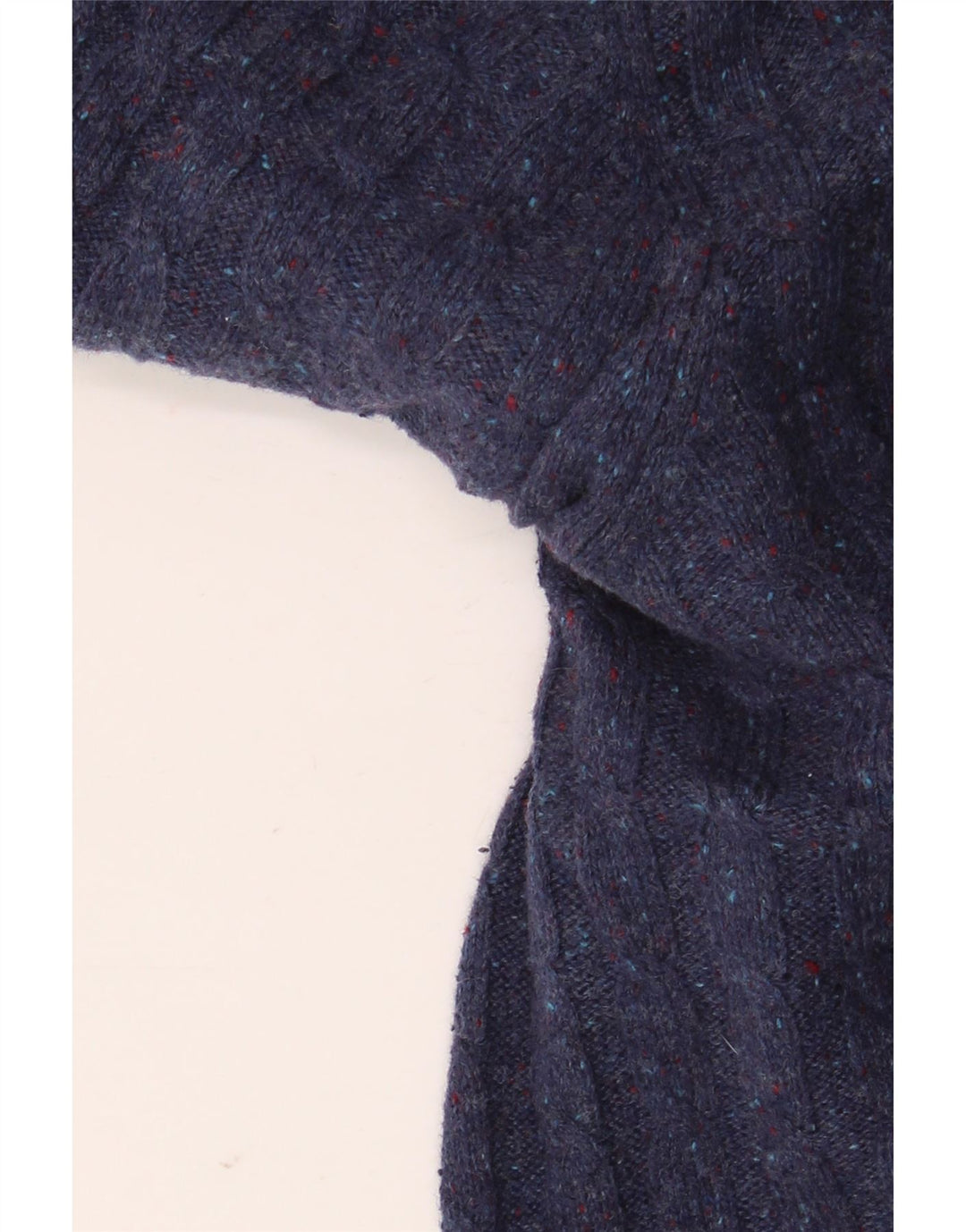 JACK WILLS Męski sweter z okrągłym dekoltem, duży, granatowy, nakrapiany