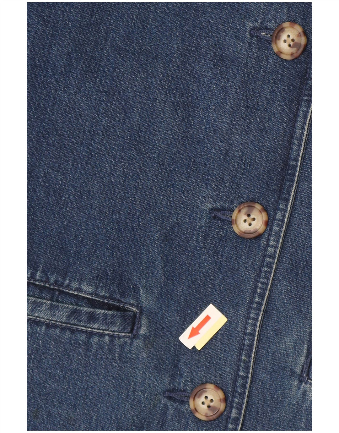 EDDIE BAUER Damska kurtka dżinsowa oversize UK 10, mała, niebieska, bawełniana