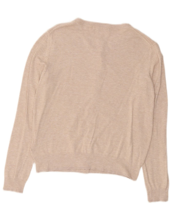 Sweter damski Marks & Spencer Crop Cardigan UK 10 Small Beżowy Wiskoza