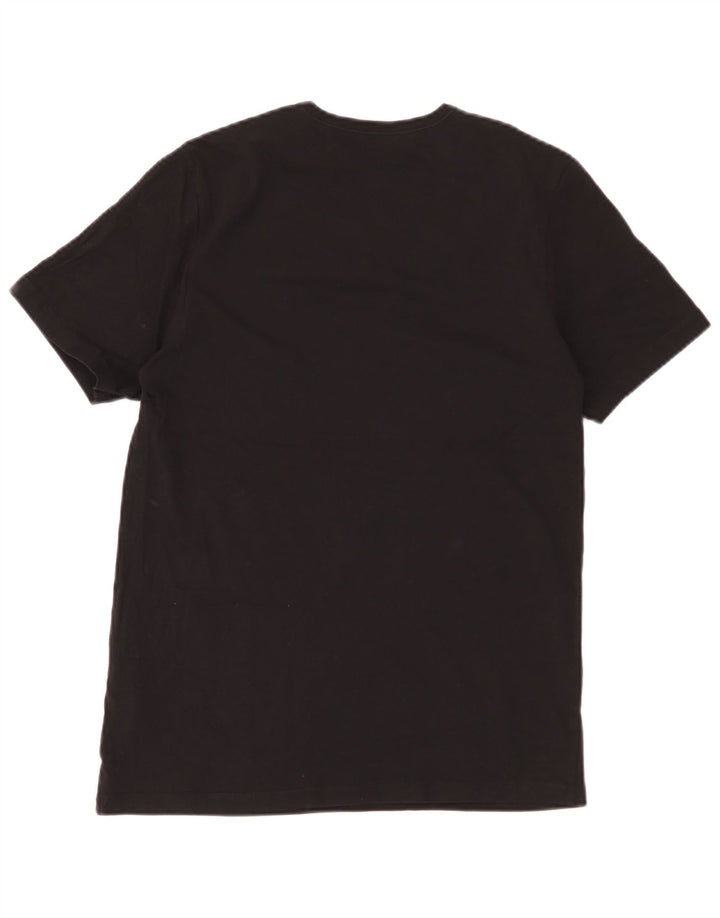 T-shirt męski Hugo Boss, średni czarny, bawełniany