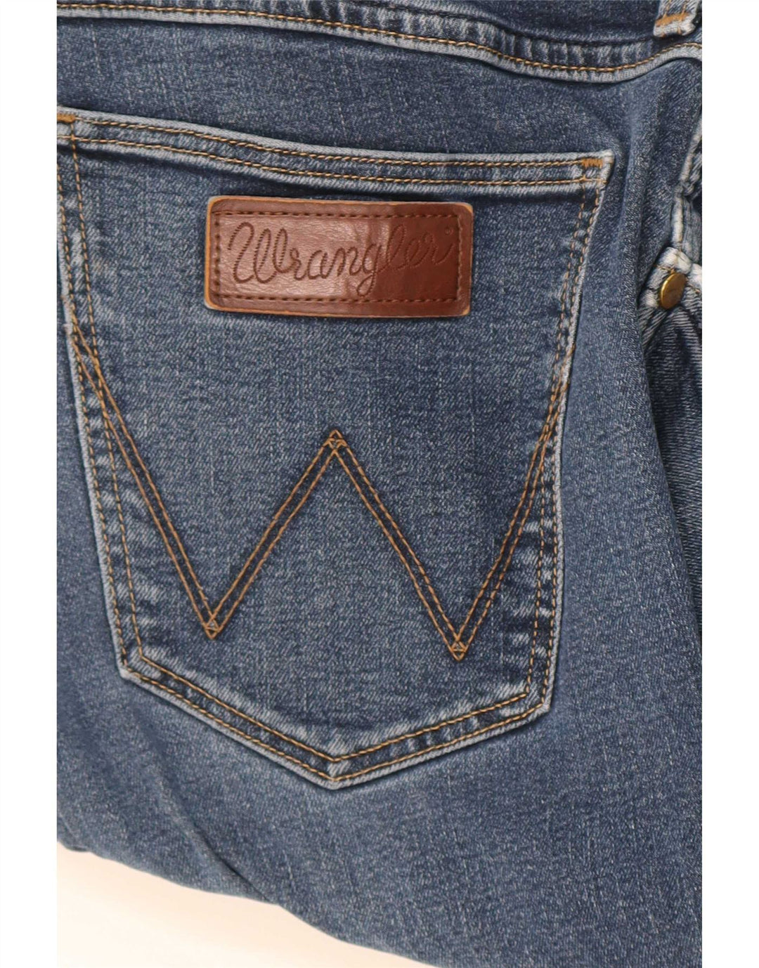 Męskie jeansy Wrangler o prostym kroju W34 L32, niebieska bawełna