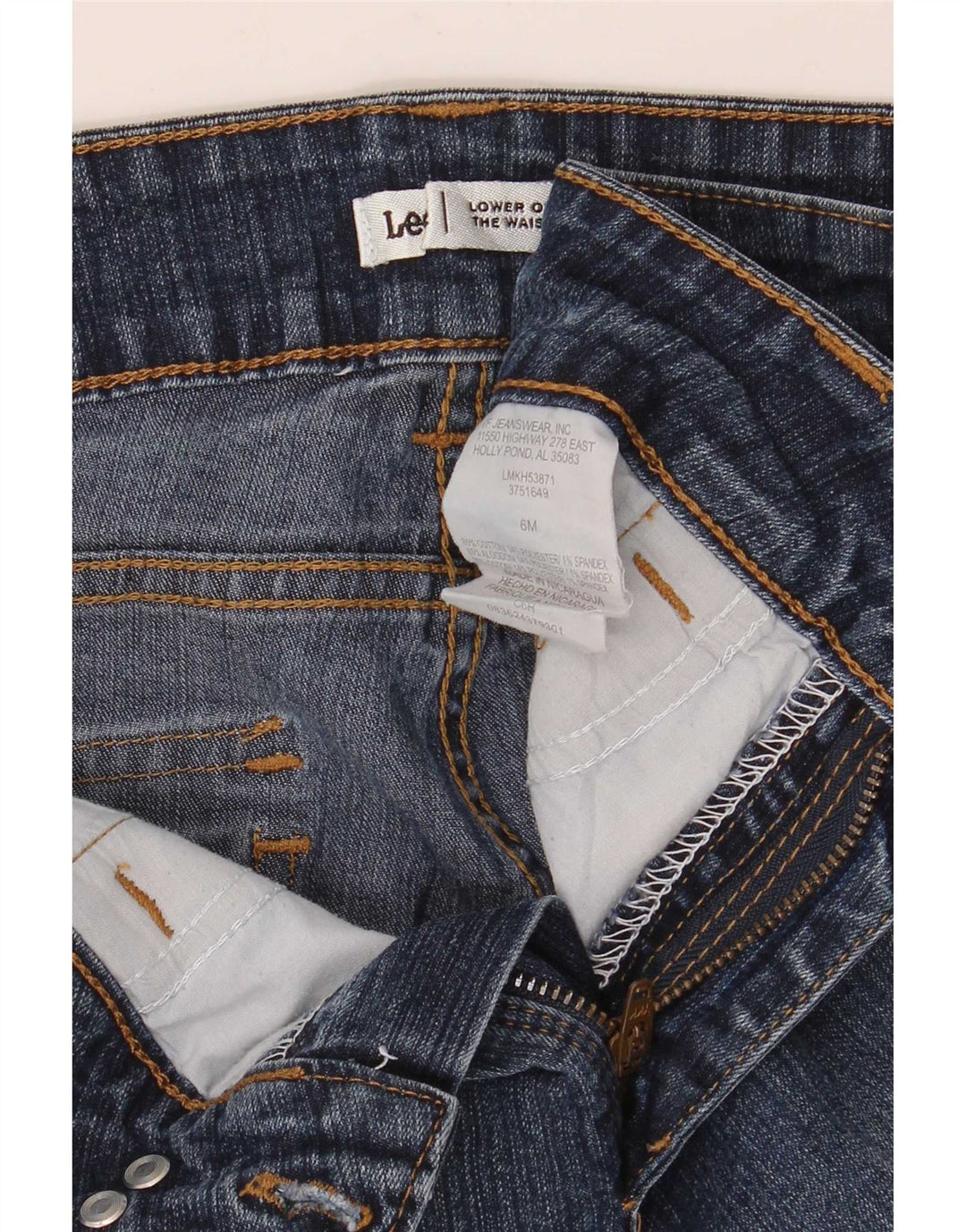 Damskie spodenki jeansowe Lee US 6 Medium W28, niebieska bawełna