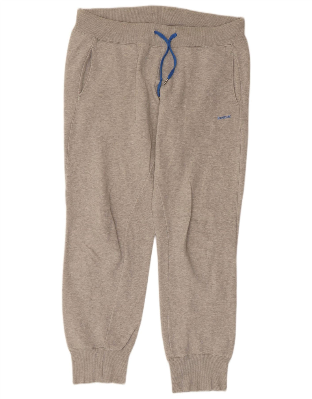 Męskie spodnie dresowe REEBOK, duże, szare, bawełniane